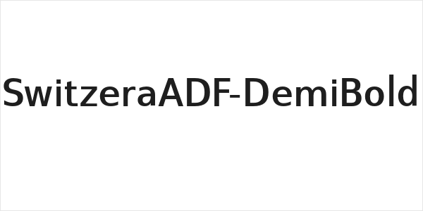 SwitzeraADF-DemiBold Logo