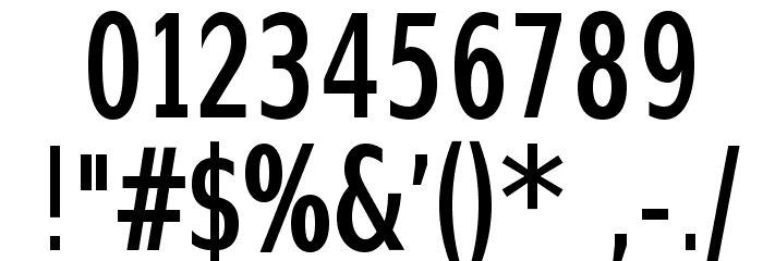 SwitzeraADF-DmBdCond Font OTHER CHARS