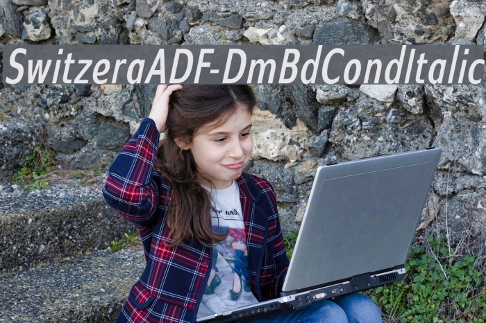 SwitzeraADF-DmBdCondItalic Font examples