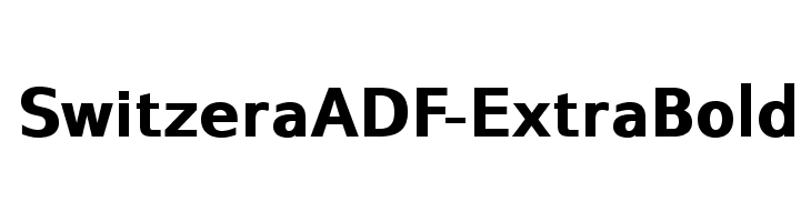 SwitzeraADF-ExtraBold Font