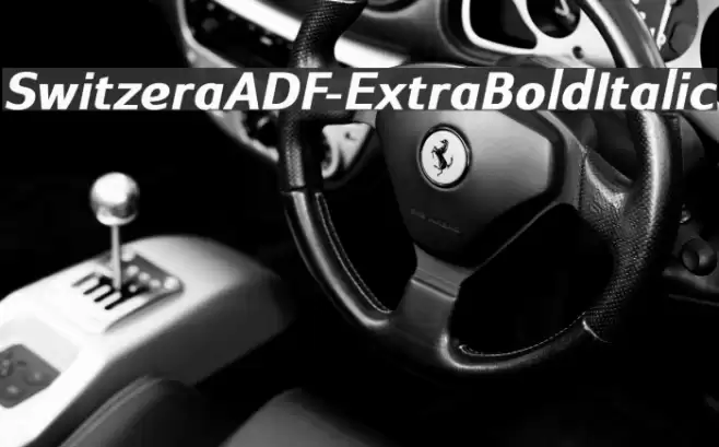 SwitzeraADF-ExtraBoldItalic Font examples
