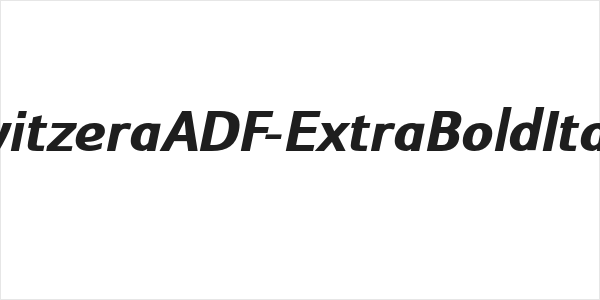 SwitzeraADF-ExtraBoldItalic Logo