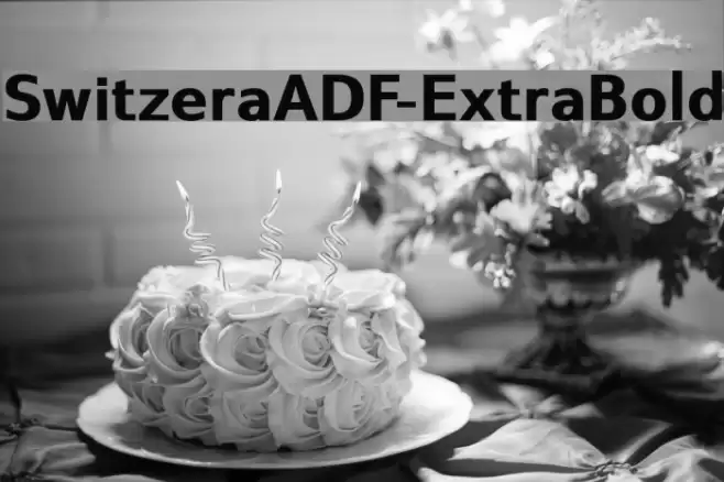 SwitzeraADF-ExtraBold Font examples