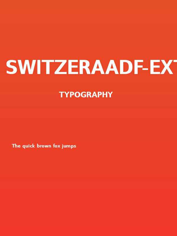 SwitzeraADF-ExtraBold Poster