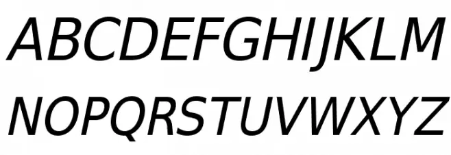 SwitzeraADF-Italic Schriftart Groß