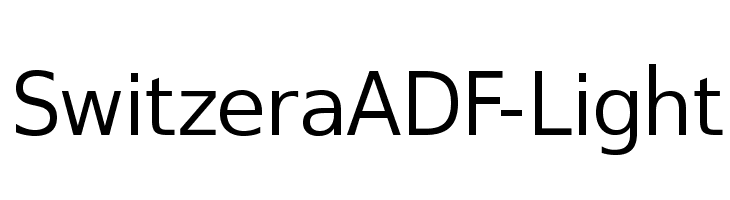 SwitzeraADF-Light Font