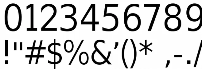 SwitzeraADF-Light Шрифта ДРУГИЕ символов