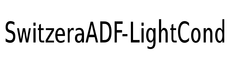 SwitzeraADF-LightCond Font