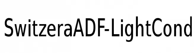 SwitzeraADF-LightCond  नि: शुल्क फ़ॉन्ट्स डाउनलोड