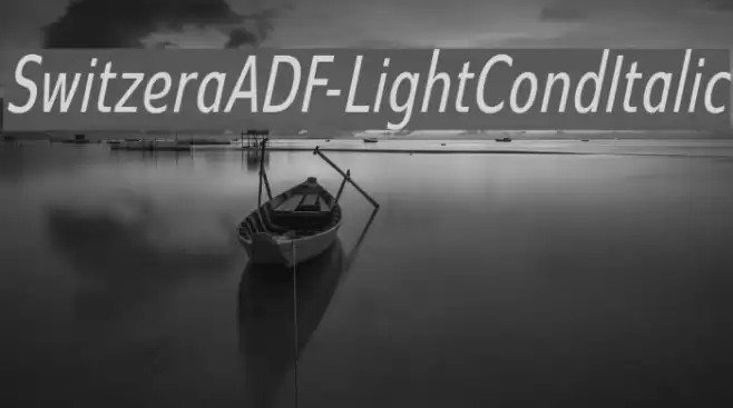 SwitzeraADF-LightCondItalic Font examples