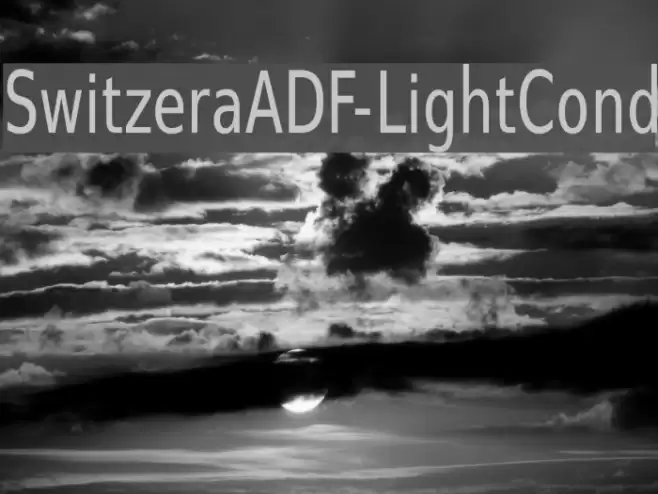 SwitzeraADF-LightCond Font examples
