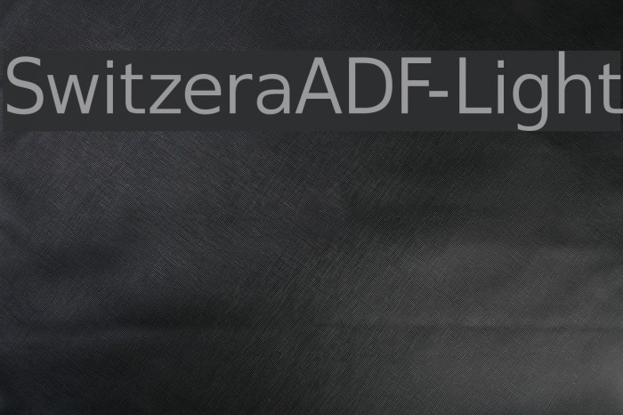 SwitzeraADF-Light Шрифта examples