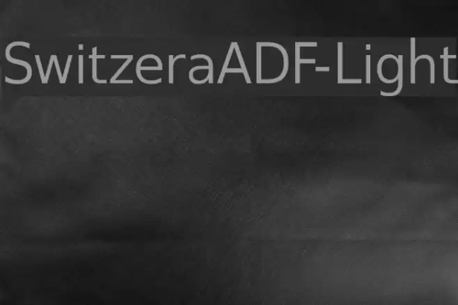 SwitzeraADF-Light Шрифта examples