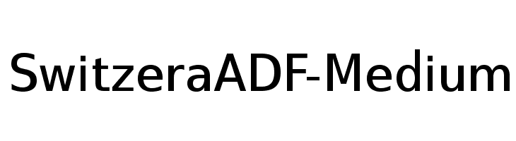 SwitzeraADF-Medium Font