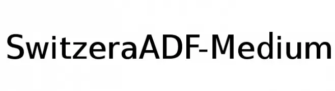 SwitzeraADF-Medium  les polices de caractères gratuit tlcharger