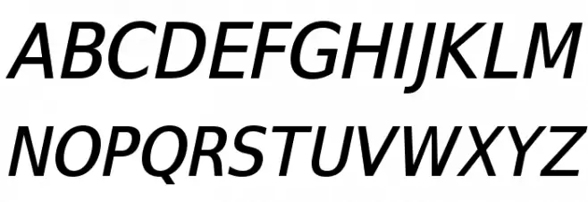 SwitzeraADF-MediumItalic Fonte MAIÚSCULAS