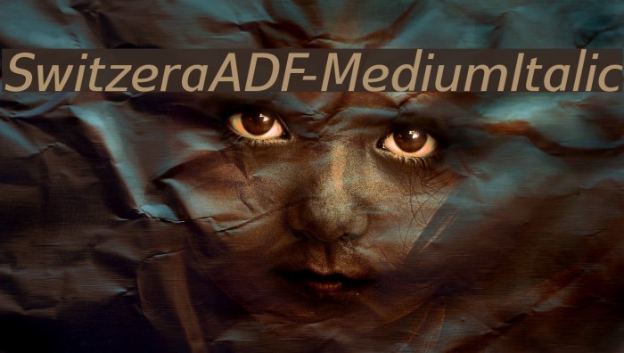 SwitzeraADF-MediumItalic Font examples