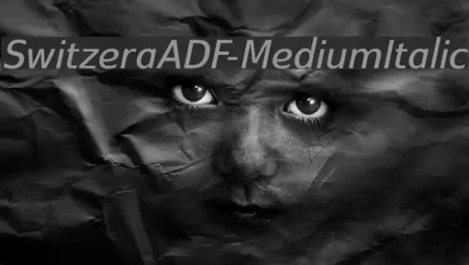 SwitzeraADF-MediumItalic Font examples
