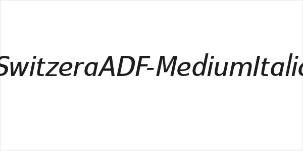 SwitzeraADF-MediumItalic Logo