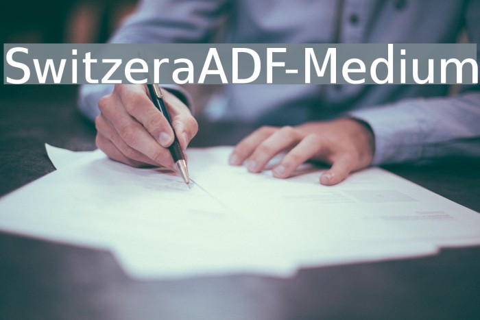 SwitzeraADF-Medium Font examples