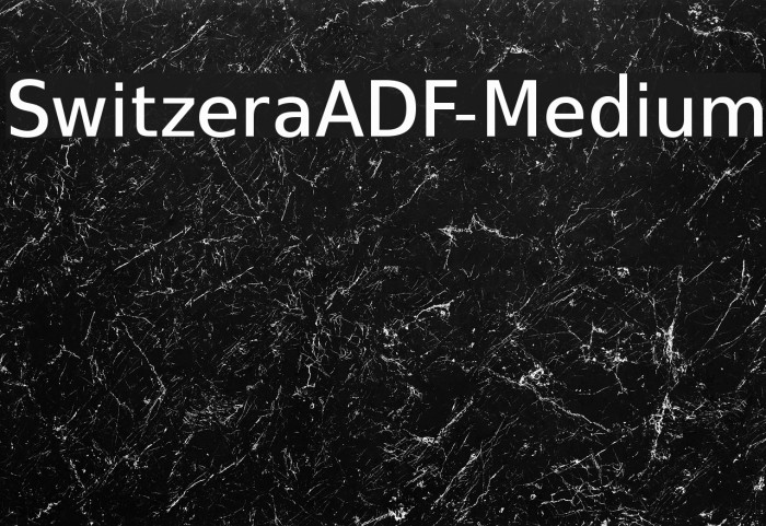 SwitzeraADF-Medium Font examples