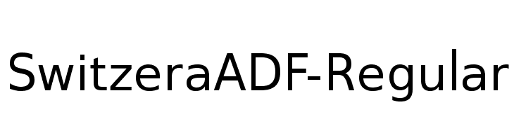 SwitzeraADF-Regular Font