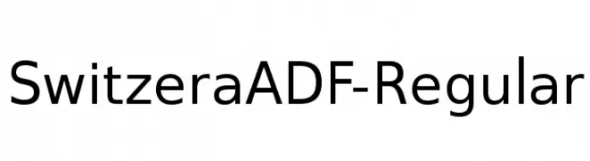 SwitzeraADF-Regular  les polices de caractères gratuit tlcharger