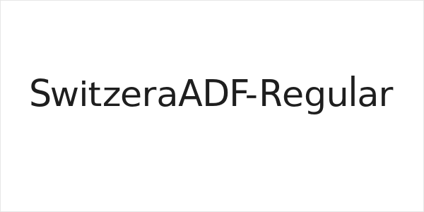 SwitzeraADF-Regular Logo
