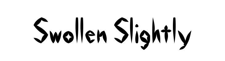 Swollen Slightly  Descarca Fonturi Gratis