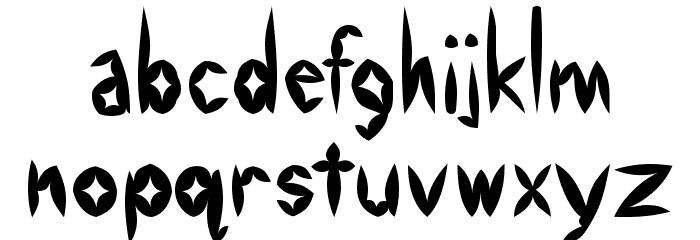 Swollen Slightly Font LOWERCASE