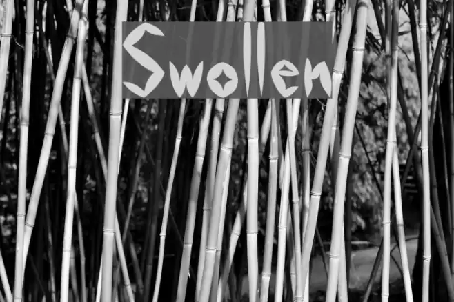 Swollen Caratteri examples