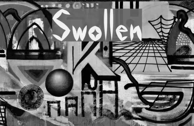 Swollen Caratteri examples