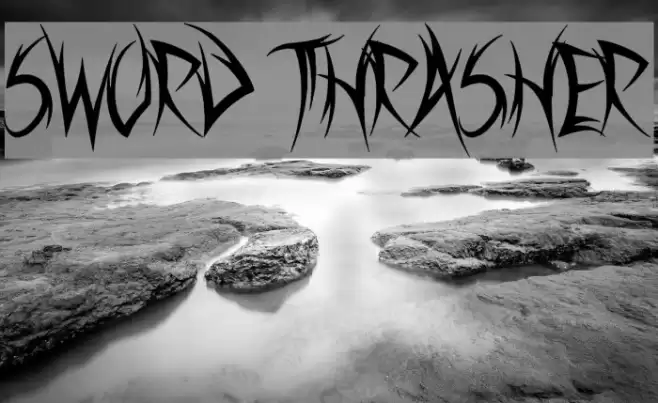 Sword Thrasher Font examples