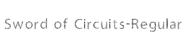 Sword of Circuits-Regular Font