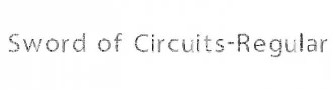 Sword of Circuits-Regular  Frei Schriftart Herunterladen