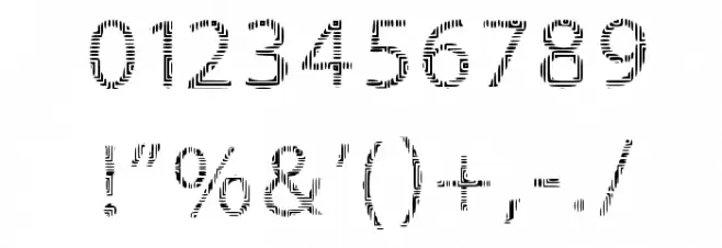 Sword of Circuits-Regular Font OTHER CHARS