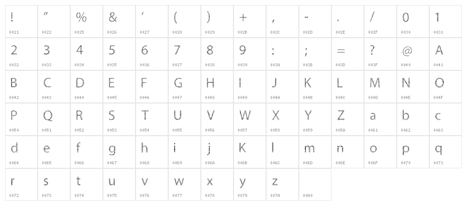 Sword of Circuits-Regular Character Map