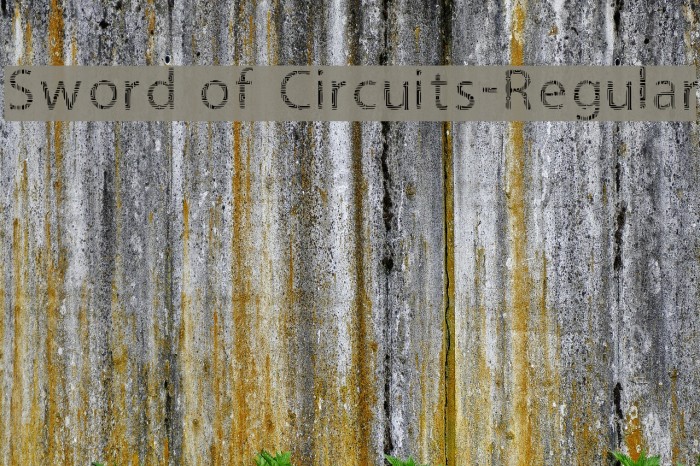 Sword of Circuits-Regular Font examples