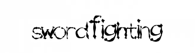 SwordFighting  font caratteri gratis
