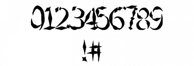 SwordFighting Font OTHER CHARS