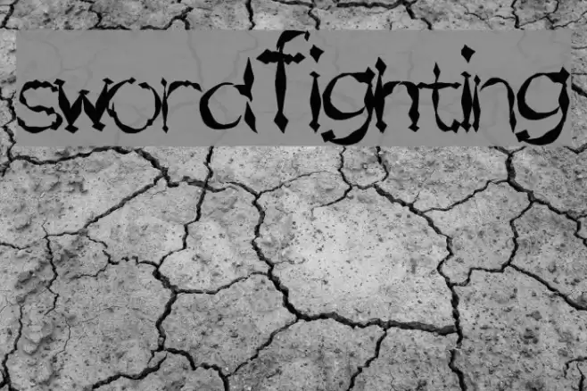 SwordFighting Font examples