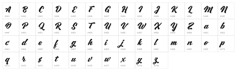 Swordfish FREE Character Map