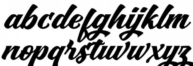 SwordfishFREE फ़ॉन्ट लोअरकेस