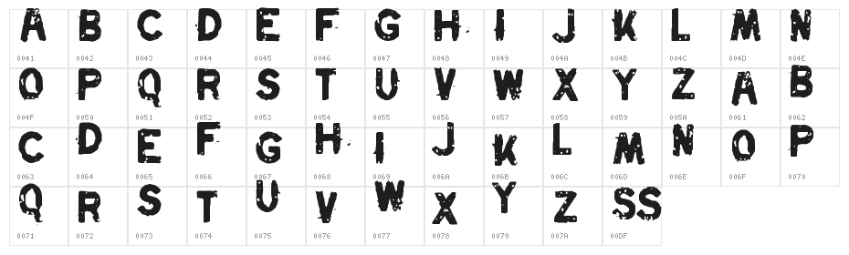 Swordfish Character Map