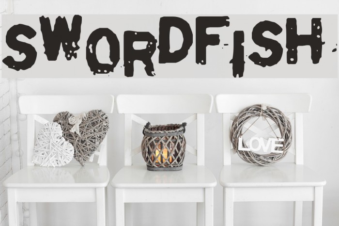 Swordfish Font examples
