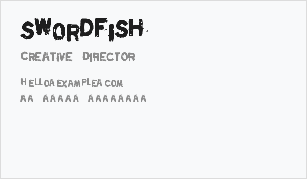 Swordfish Business Card