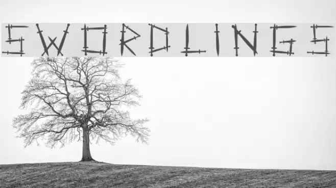 Swordlings Font examples