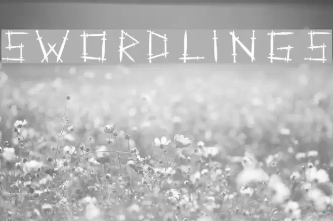Swordlings Font examples