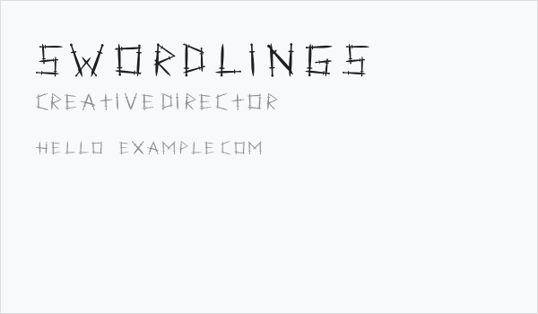 Swordlings Business Card