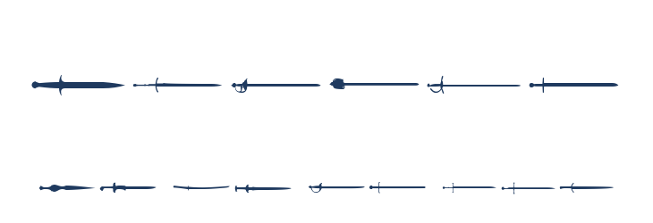 Swords Font Preview